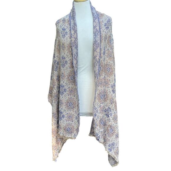 Urban Outfitters Lavender/Cream Print Scarf - Picture 8 of 12